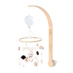 Mobile musical en bois pour berceau / lit bb bois