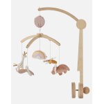 Mobile musical en bois popsie blanc