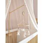 Mobile musical lapin bois