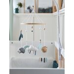 Mobile musical lovely nature avec jouets en coton bio * vert