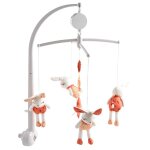 Mobile musical en velours - esmee blanc