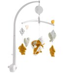 Mobile musical en velours - promenons nous blanc