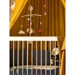 Mobile nuage, lune et �toiles marron