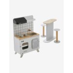 Mobilier de cuisine pour poupée mannequin en bois fsc® blanc Mobilier de cuisine pour poupée mannequin en bois fsc® blanc