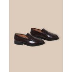 Mocassins en cuir chocolat