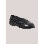 Mocassins en cuir fille marine