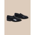 Mocassins en cuir garon encre