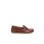 Mocassins en cuir marron