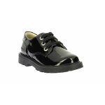 Mocassins enfant kick bluffa noir vernis
