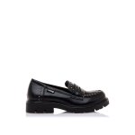 Mocassin fille synth�tique black