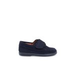 Mocassins en sude  scratch bleu marine