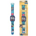 Montre digitale led stitch bleu