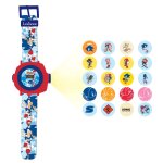 Montre digitale avec projection sonic bleu Montre digitale avec projection sonic bleu