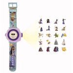 Montre digitale avec projection wish violet