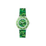 Montre minecraft pour apprendre l'heure vert