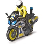 Moto de police jaune Moto de police jaune