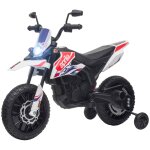 Motocross �lectrique enfant aprilia rx 125 max. 6 km / h roues auxiliaires amovibles phare effets sonores ...