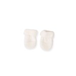 Moufles bébé en coton blanc Moufles bébé en coton blanc