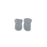 Moufles bébé en coton bleu danube Moufles bébé en coton bleu danube