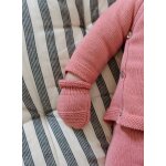 Moufles b�b� en coton bouton de rose