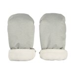 Moufles pour poussette universelles gris chin�