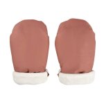 Moufles pour poussette universelles terracotta