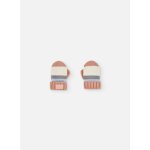 Moufle � rayures b�b� marron