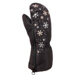 Moufles de ski � motifs fille colomby noir