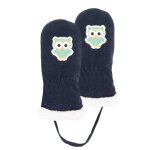 Moufle ultra doux, doubl�es fausse fourrure marine