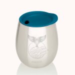 Mug isotherme en inox cosy baleine bleu Mug isotherme en inox cosy baleine bleu