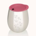 Mug isotherme en inox cosy cerisier rose