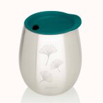 Mug isotherme en inox cosy ginkgo vert