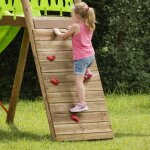 Mur de grimpe pour portique balan�oires 2, 30 m pour enfants bois