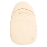 Nid d'ange b�b� 5 attaches en double gaze de coton - uni sauge beige