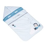 Nid d'ange b�b� en coton - lazare bleu