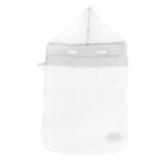 Nid d'ange en coton - lily blanc / gris