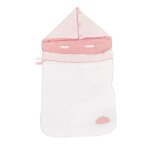 Nid d'ange en coton - lily blanc / rose