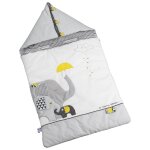 Nid d'ange nomade b�b� en coton - babyfan gris
