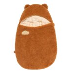 Nid d'ange ourson en sherpa 5 attaches - orsino marron
