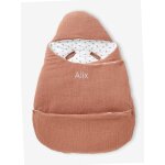 Nid d'ange transformable en gaze de coton terracotta