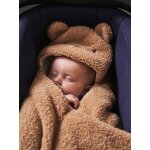 Nid d'ange transformable en tapis à langer peluche beige Nid d'ange transformable en tapis à langer peluche beige