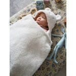 Nid d'ange transformable en tapis � langer peluche �cru