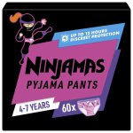 Ninjamas pyjama pants fille, 60 sous - v�tement de nuit, 4 - 7 ans, paquet 1 mois multicouleur