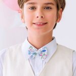 Noeud papillon liberty mariage & cort�ge liberty bleu clair