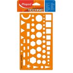 Normographe pour croquis et sch�mas orange