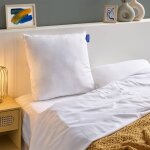 Oreiller ferme enveloppe coton bio gots blanc Oreiller ferme enveloppe coton bio gots blanc