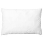 Oreiller en satin de coton moelleux blanc
