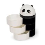 Organisateur de bureau panda noir et blanc