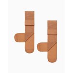 Pack 2 collants en microfibre beige clair