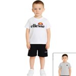 Pack de 2 t - shirts et 1 short gar�on imprim� col rond blanc